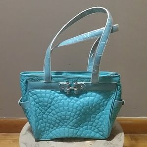 Vera Bradley turquoise quilted bag - like new